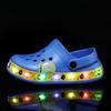 Kids LED Light-Up Sandals Girls Boys Waterproof Beach Pool Shoes Breathable Anti-Slip Cartoon Design