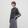 Women's Sporty Semi-High Neck Zipper Knit Cardigan