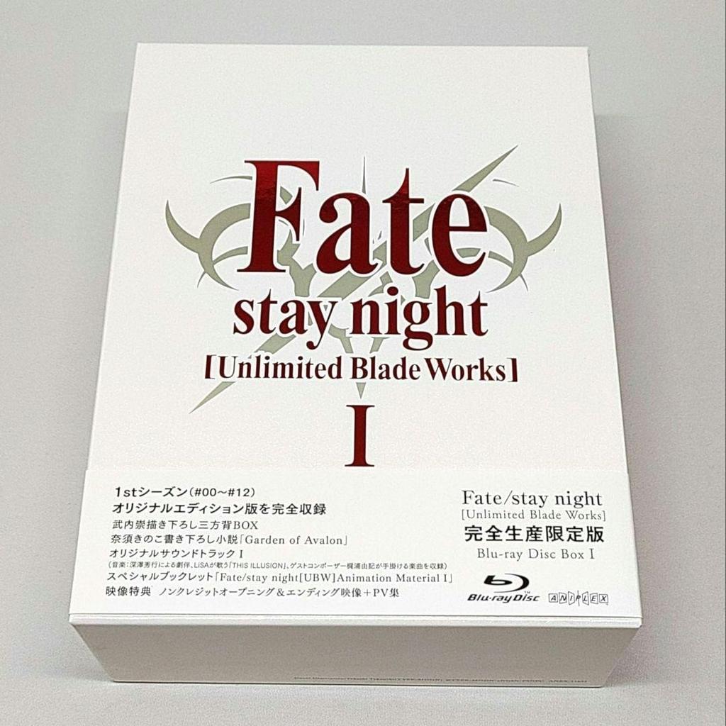 Fate stay night Unlimited Blade Works Conjunto de Discos Blu-ray Caixa Limitada Animate Usado