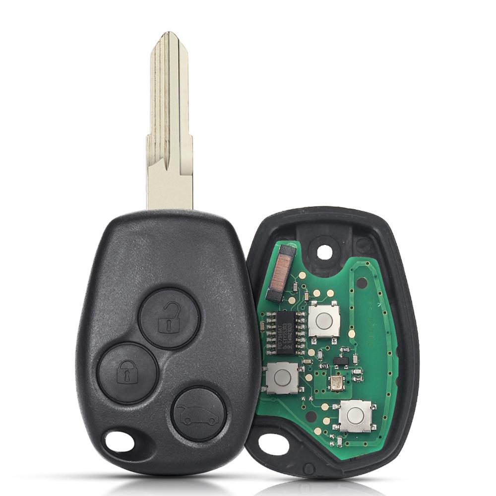 KEYYOU 2 3 Buttons Keyless Remote Control Key Fob 433MHz With PCF7947 Chip For Renault Clio Kangoo Master Modus Logan Twingo Key
