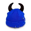 Yarn Winter Pullover Cap Solid Color Knitted Beanie Punk Devil Horns Hat  Autumn/Winter