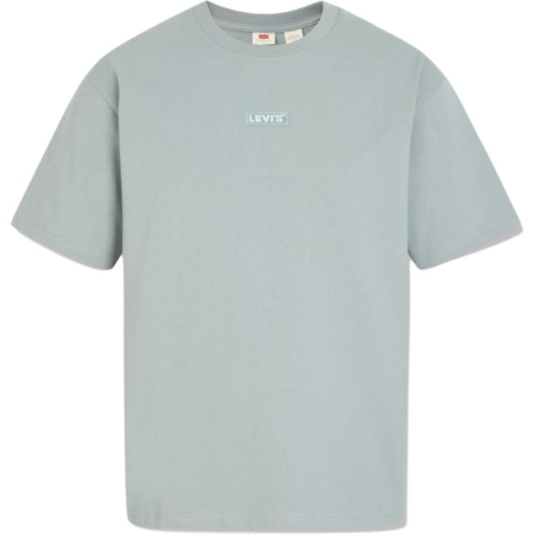 

Мужская футболка с коротким рукавом и удобным круглым вырезом, с вышивкой логотипа Levis, топы, зеленый A9226-0003 S