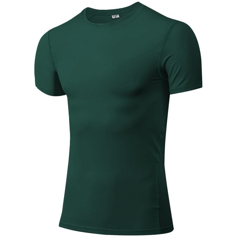 Men's Sports T Shirts Running Fitness Tight Training Jogging Shorts Sleeve Outdoors Tops