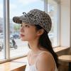 Sunshade Y2K Peaked Hat Sunscreen American Style Casquette Leopard Print Bow Baseball Cap  Men