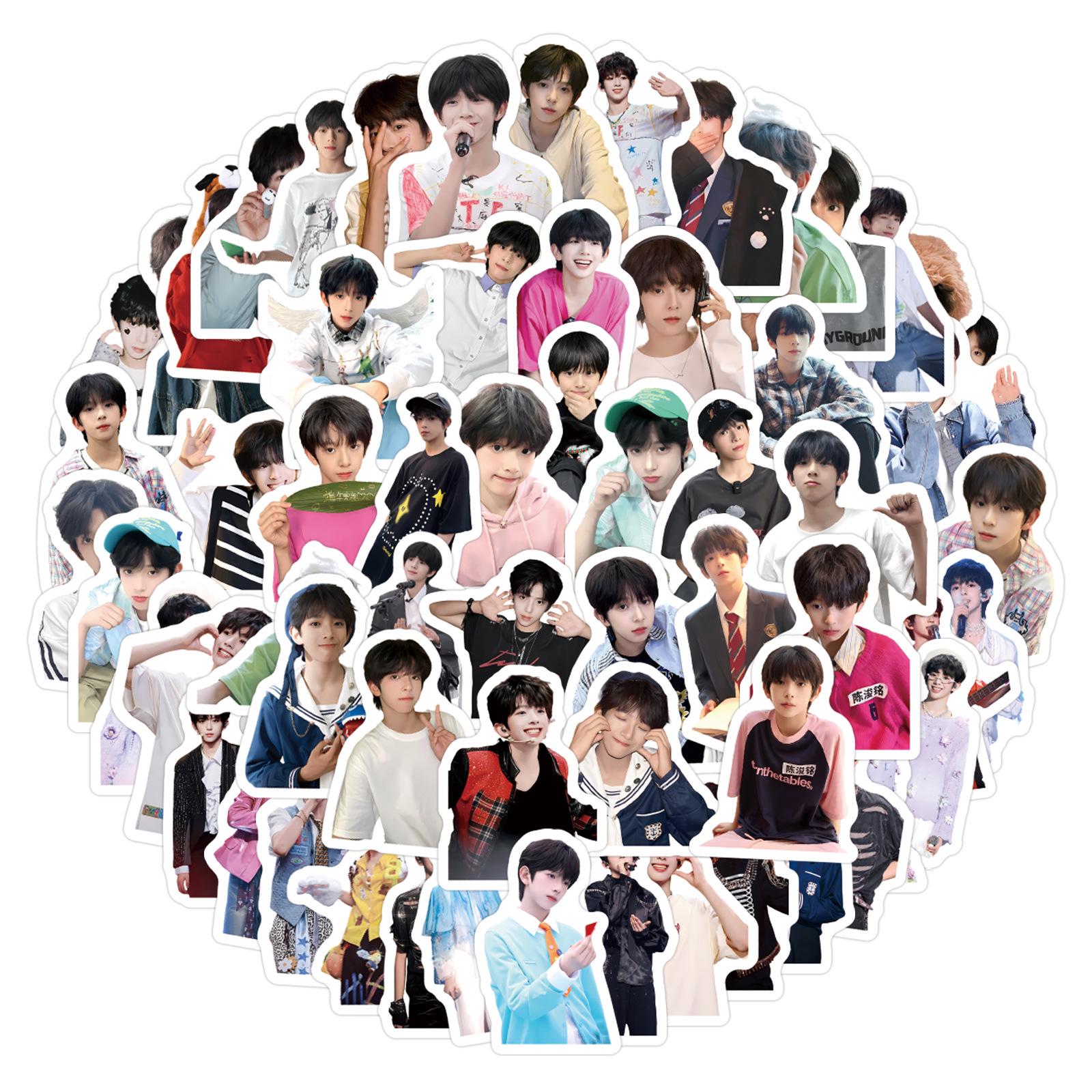 Chen Junming Celebrity Stickers: 100-Piece Set for Journals, DIY Decor, Phones, and Laptops
