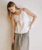 OURO Ribbon Button Blouse [ White ]