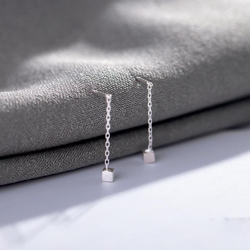 

Fashion Silver Color Tassel Drop Earrings For Women Long Dangle Earring Piercing Line Accessories Thin Mini Trendy Ear Jewelry