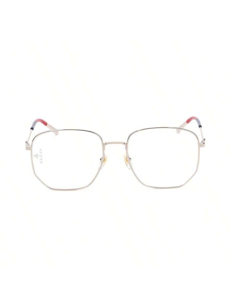 Gucci GG0396O-002 Luxury Geometric Metal Eyeglass Frames