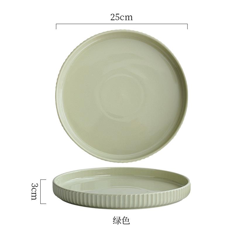 Creative Nordic Style Ceramic Plate Hotel Restaurant Home Western Food Plate Steak Plate Pasta Plate Pizza Plate Salad Plate