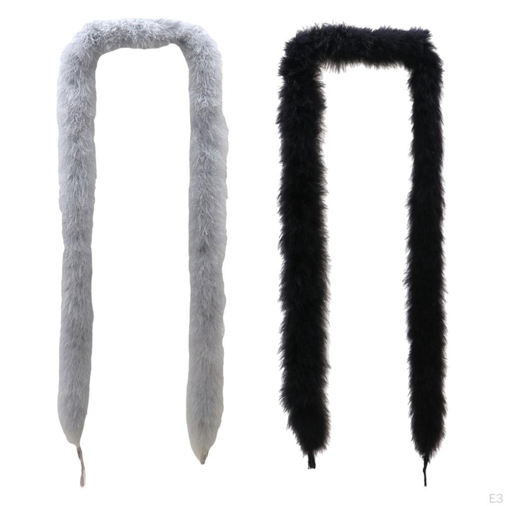 Artificial Craft Fabrics, Soft Feather Strips, Wool Strips for Decoration, Clothing, Party, Crafts