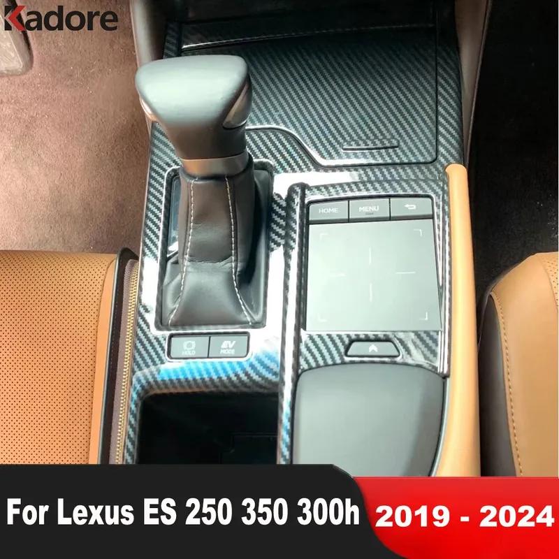 Car Center Console Gear Shift Box Panel Cover Trim For Lexus ES 250 350 300h - 2024 Carbon Fiber Interior Accessories