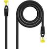 Cabo de rede rj45 - cabo nano - 10.20.1900-l30-bk - cat.6a sftp - 30 cm - retardador de chama