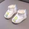 Baby Snow Boots Winter Boys and Girls Little Dinosaur Thickened Cotton Shoes 1-3-5 Year Old Children Fleece Warm Snow Boots 2