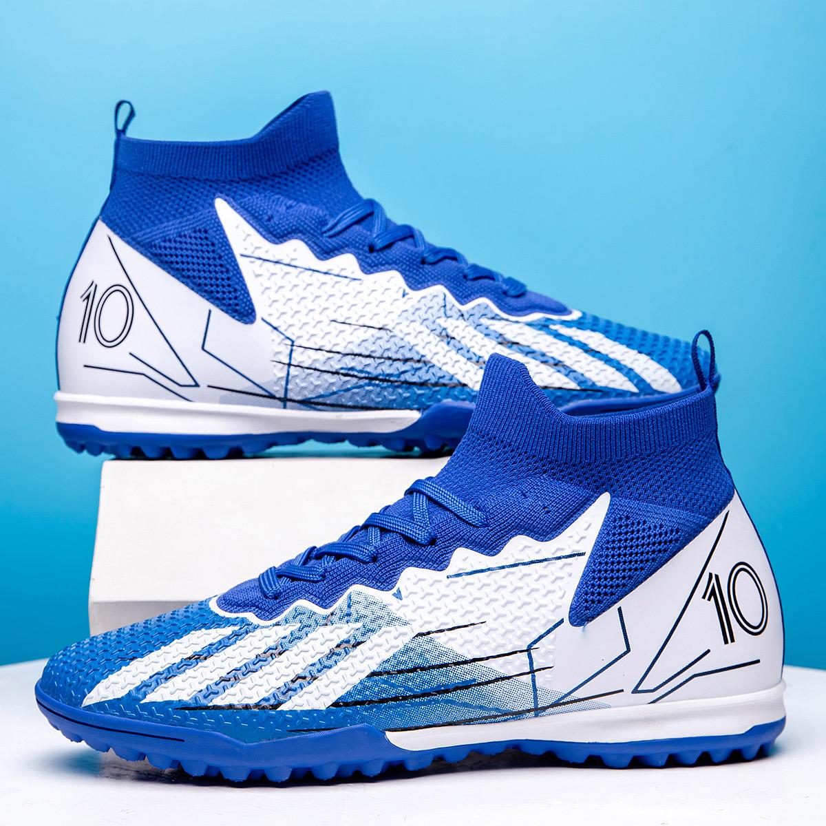 

Professional Sports Soccer Shoes TF Broken Nail Teenagers Outdoors Comfortable High-Tops Training Shoes Non Slip Football Shoes 45