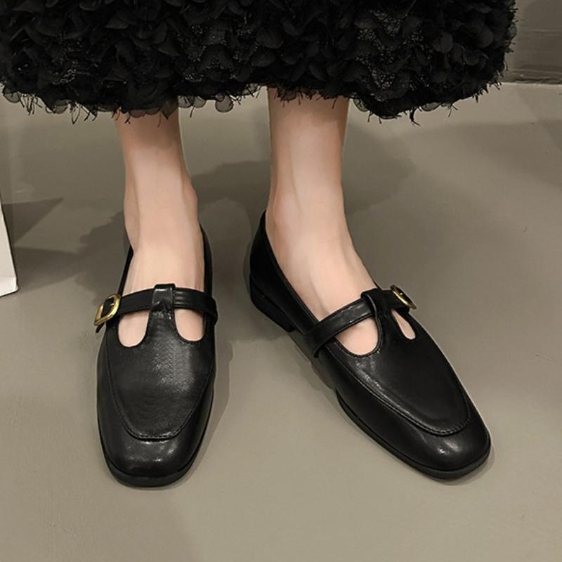 Fashion 2025 New Fashion Women Loafers Ballet Dance Shoes Slip on Cross Strap   Flat Low Heels Autumn Spring Dress