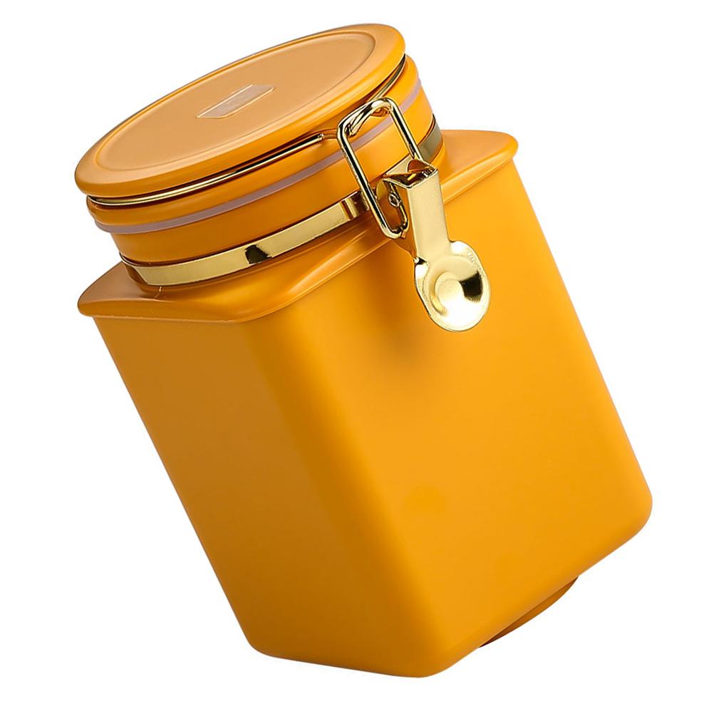 

Набор кофейных зерен, герметичная банка для рамэна, ложки, сахарницы, контейнер для хранения эспрессо оранжевый