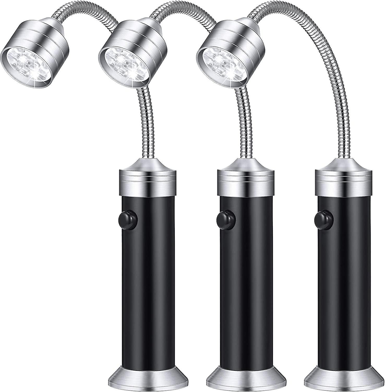

3-piece barbecue light set with magnetic base, LED barbecue light, adjustable barbecue light, 360-degree rotatable neck, grill light