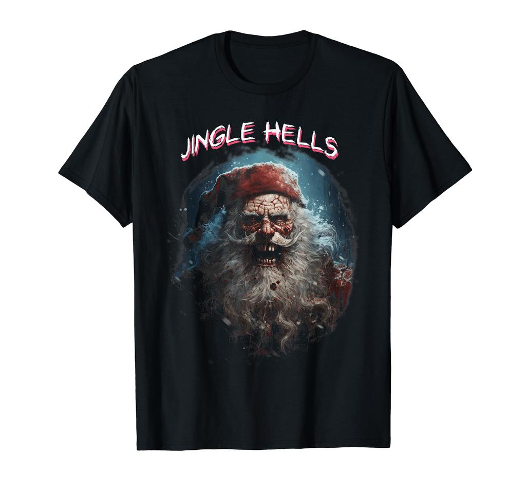 Jingle Hells Άγιος Βασίλης Κουδούνι Ανατριχιαστικό Τρόμου Χριστούγεννα Αντιχριστουγεννιάτικο T-Shirt