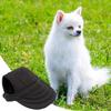 Outdoor Sun Protection Hood For Dogs Canvas Adjustable Drawstring Visor Hat Comfortable Dog Sunbonnet With Ear Holes For Running