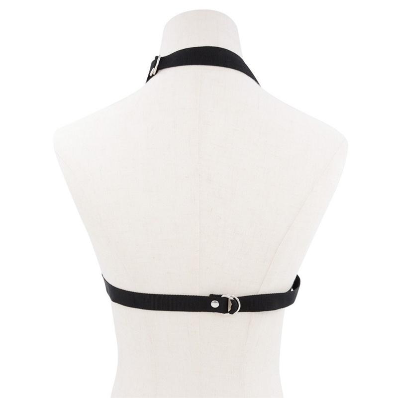 Nylon Hollow Breast Bondage Lingerie Strap Neck Elastic BDSM Slave Binding Belt  Adult Products Sex Toys for Couples