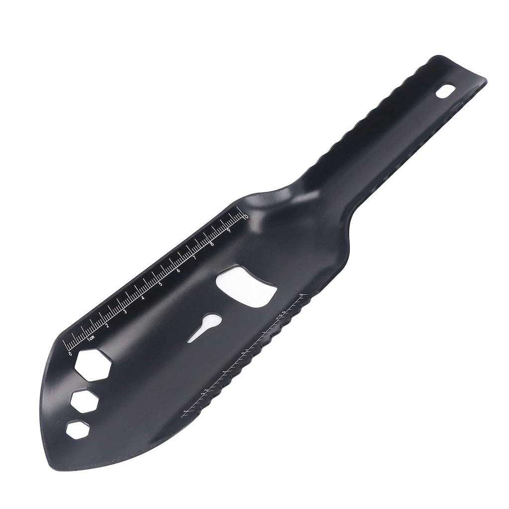 Mehrzweck Camping Schaufel Aluminiumlegierung Kleine Überleben Multitool Schaufel für Outdoor Wandern Schwarz