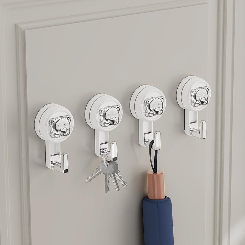 Rotating Suction Cup Hook Strong Vacuum No Drilling Bathroom Toilet Kitchen Overdoor Load-Bearing Towel Adhesive Hook Durable