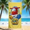 1Pc Super Wings Adventure Beach Towel Quick Dry Multiuse For Beach Pool Gym Yoga Home Travel Christmas Halloween Xmas Gift N1165