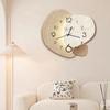 Nordic-Inspired Silent Wall Clock: Creative, Minimalist Design for Living Room Decor.