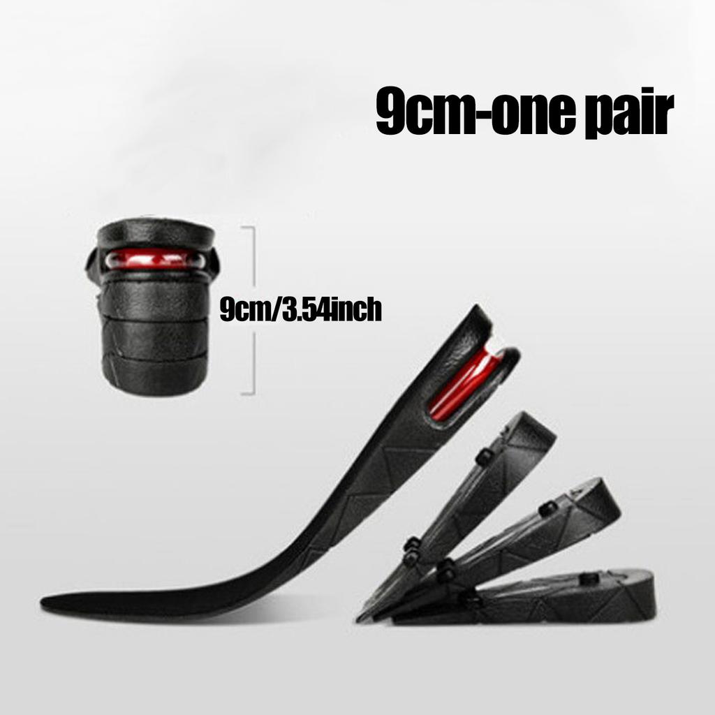 1 Pair - Height Boosting Invisible Insoles - Adjustable Shoe Heel Cushion for Taller Support, Comfort and Shock Absorption