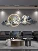 Modern Luxury Living Room Clock Hanging Painting Home Wall Decoration LED Wall Lamp Nordic Lobby Bedroom Visual Atmosphere Light