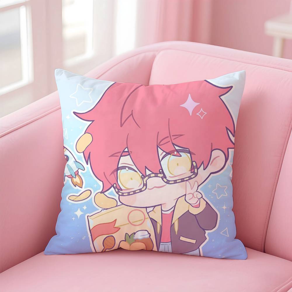 Hot Game M-Mystic Messenger 707 Pillow Case Custom Printed Brushed Fleece Pillow, Baby Skin-Touch, Eco-Friendly Dye-Sublimation