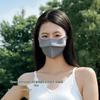 Women's Summer Cycling Sunscreen Mask - Breathable Ice Silk with Eye Corner Protection