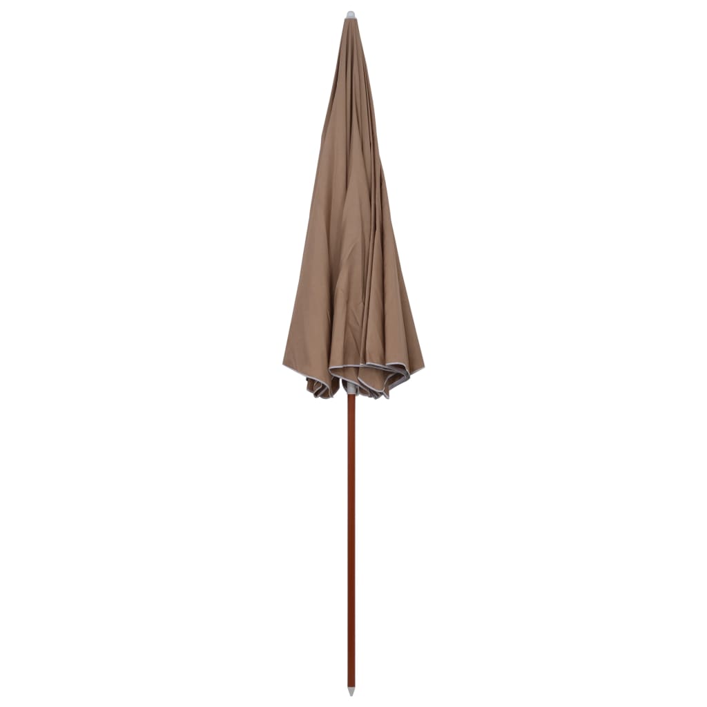 Sun Umbrella with Steel Pole 300 cm Taupe