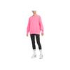 Nike Phoenix Fleece Pullover Hoodie With Solid Color Logo Print Women Tops Pink DQ5734-684