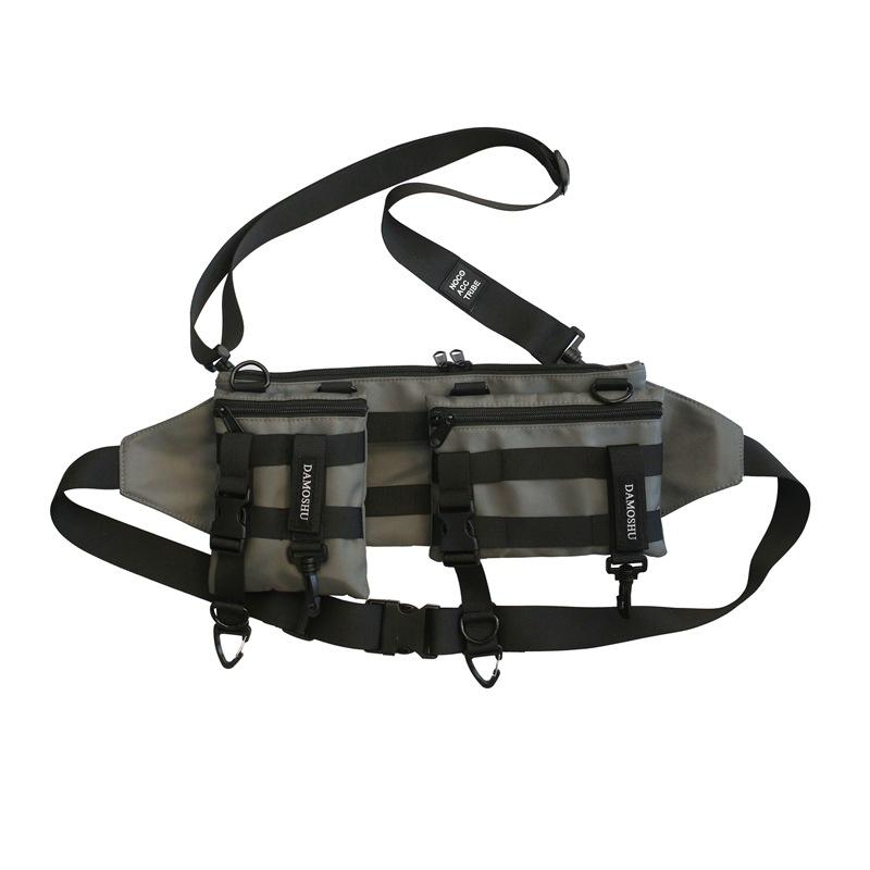 Hip Hop Odpinany Pas Męski Damski Crossbody Torba Na Klatkę Piersiową Street Casual Nerka