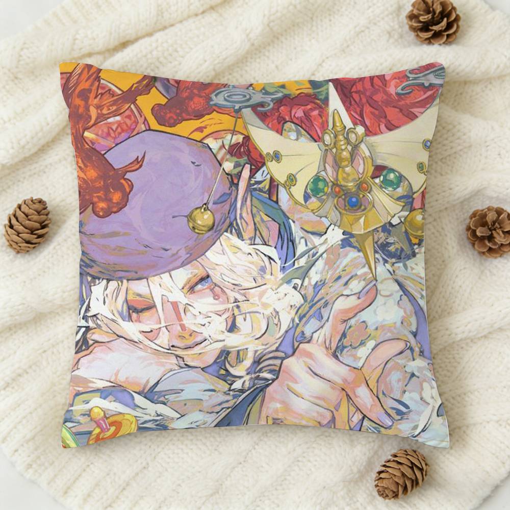Anime MMononoke Doublesided Printed Square Decorative Cushion Cover for Sofa Living Room Home Decor