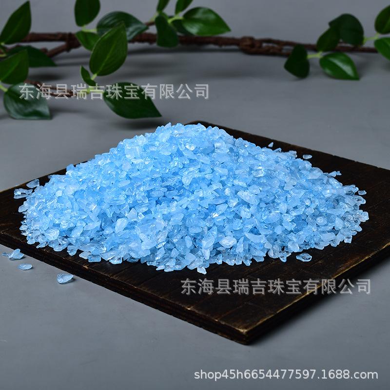 Blue Crystal Imitation Aquamarine Sand for Epoxy DIY and Handmade Decoration