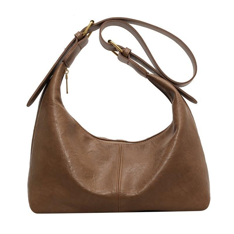 Chic Retro Fashionable Shoulder Bag In Black Mud Brown And Coffee For Stylish Daily Use