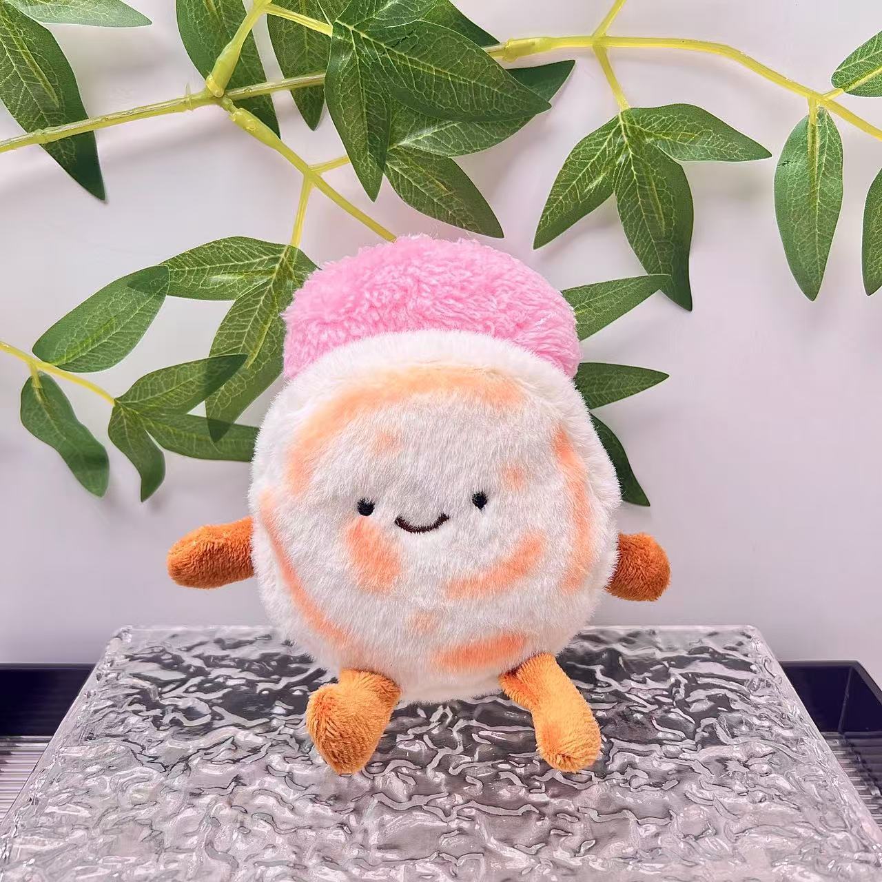 

Chinese Burger Cute Meat Sandwich Bun Patty Doll Shaanxi Anwen Creativity Bun Pendant Plush Doll Souvenir Couple Pendant Gift Idea 13cm