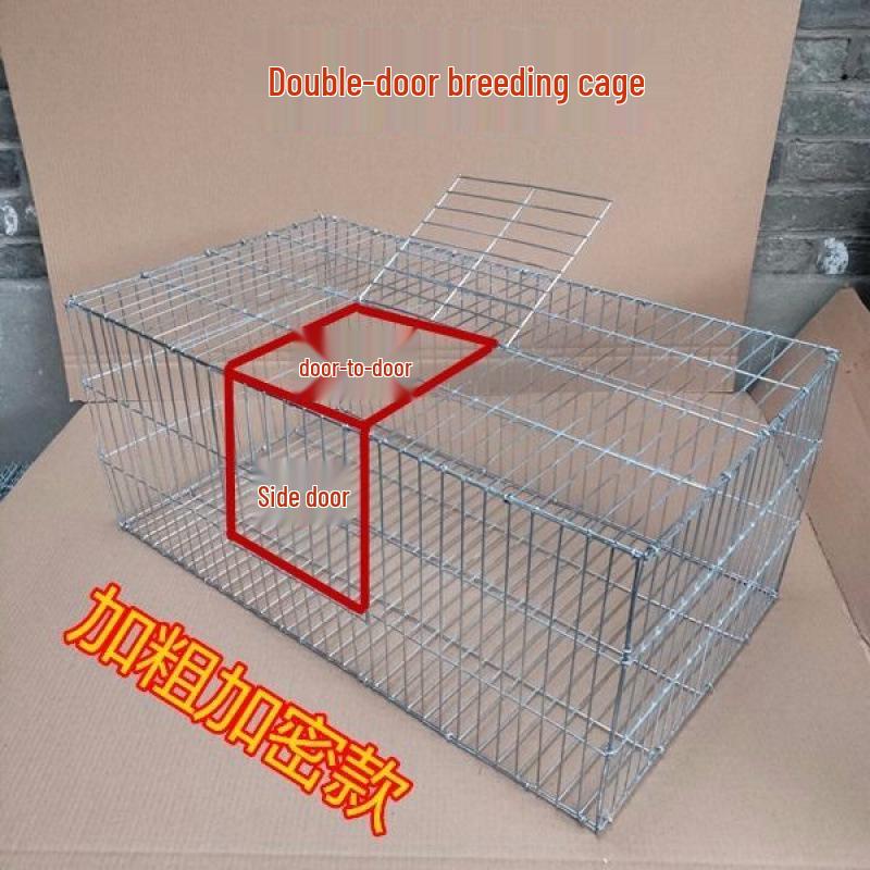 Large Multi-Purpose Animal Cage: Rabbit, Pigeon, Chicken, Goose - Wire Mesh Panel, Easy Assembly, Transport Ready, Mother-Child Design.