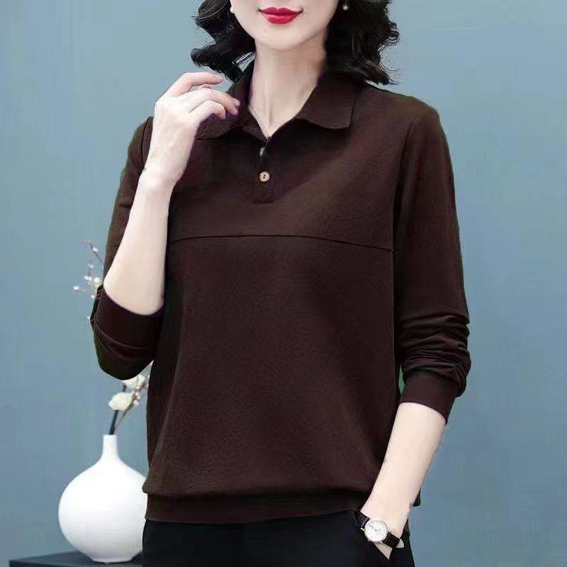 Versatile Women's Clothing Design Sense T-shirt for Women In Spring and Autumn Slim Temperament T-shirt for Women In Slim Top