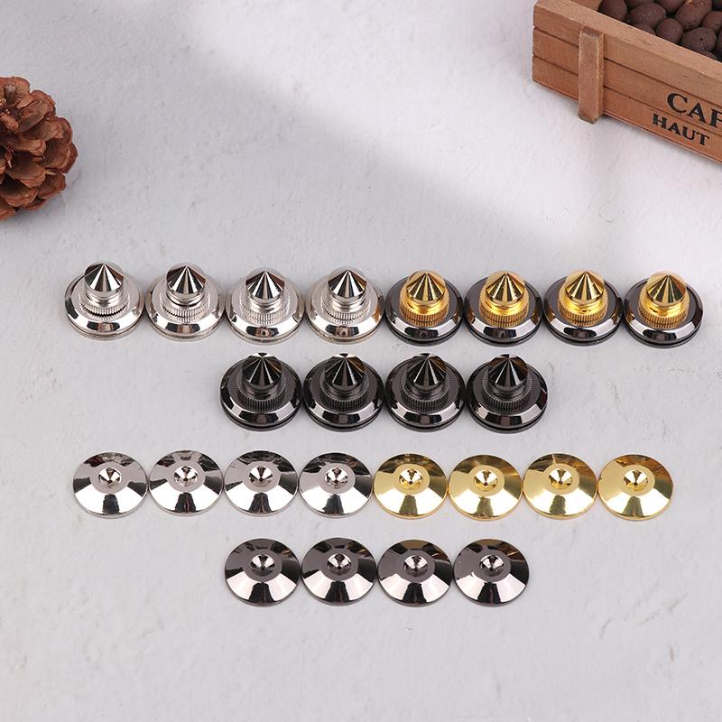 4Pcs/Set 30*27Mm Speakers Stand Feet Foot Pad Pure Copper Loudspeaker Box Spikes Cone Floor Shock Absorber Foot Nails