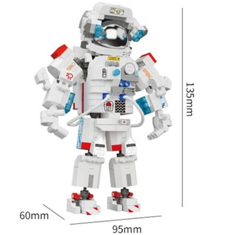 MOC Aerospaces Bemannte Astronauten-Raumschiff Startzentrum Weltraum-Luftfahrt Stadt Bausteine Modell Ziegel Bausätze Sets Ideen