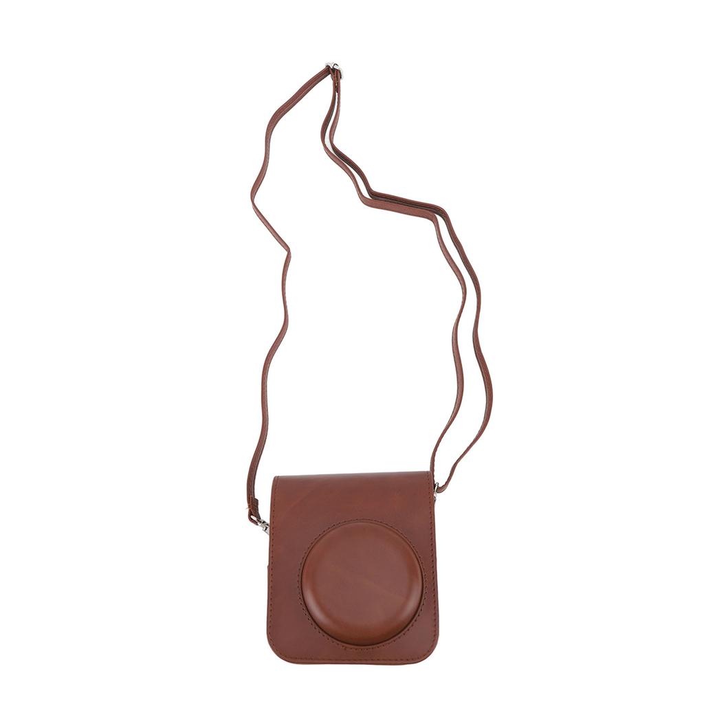 Instant Camera Case PU Leather Protective Bag Cover For Instax Mini 12 with Removable Adjustable Strap