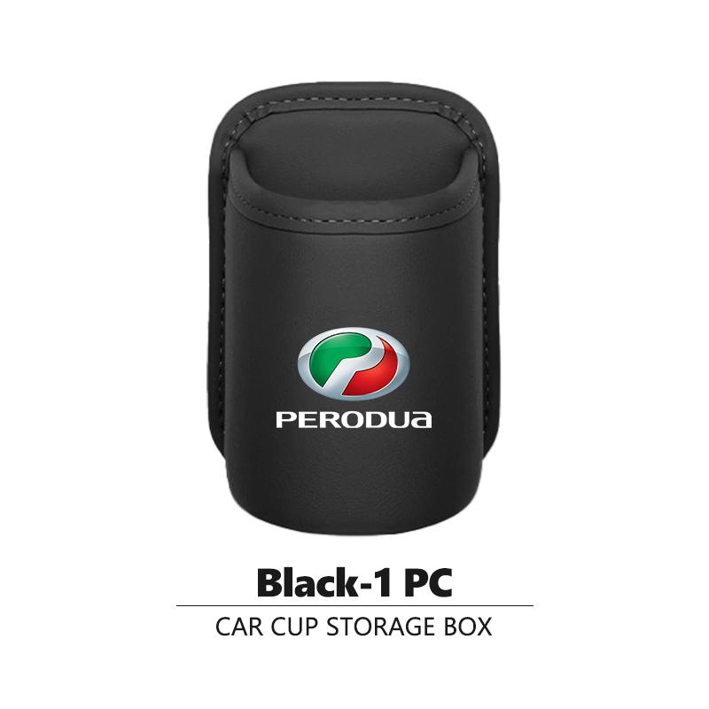 Leather Car Cup Holder Hang Drink Storage Box Accessorie For Perodua Ativa Myvi Bezza Alza Axia Viva Aruz Myvi Gen2 Gen3