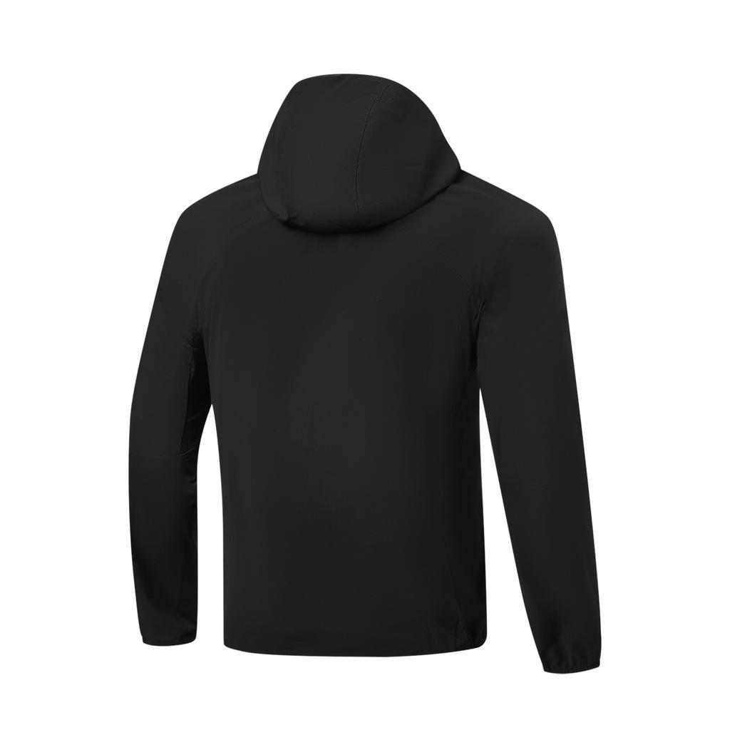 Lining Gold Label Series Solid Color Sports Hooded Windbreaker Men Outerwear AFDWB71-3