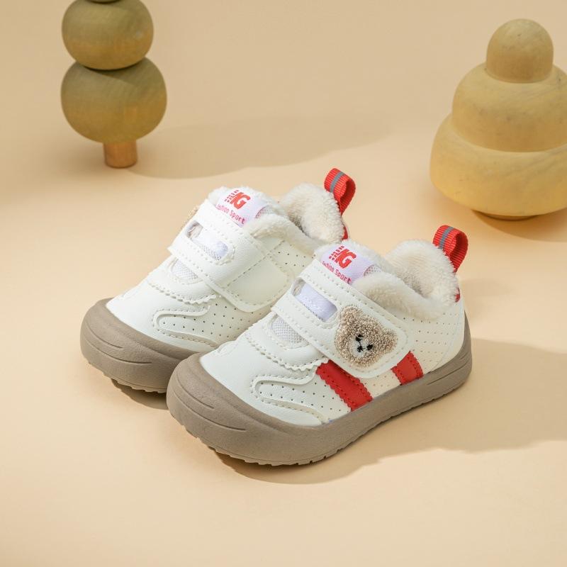 

Baby toddler cotton shoes winter leather cartoon girls soft sole kick-proof baby cotton shoes boys cotton shoes 16 красный