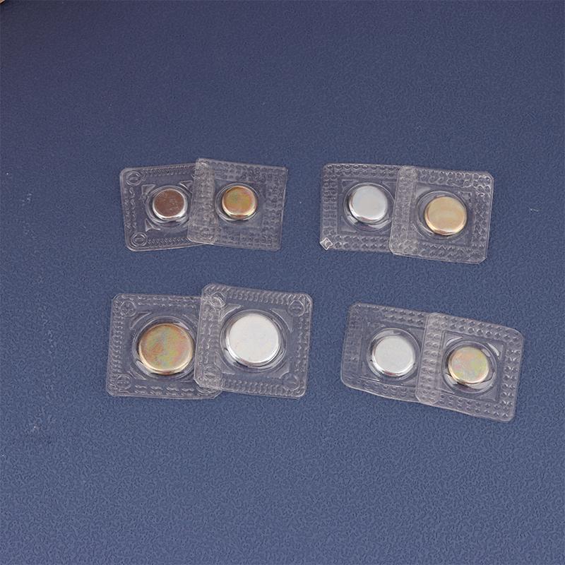 5Pairs Invisible Hidden Magnetic Metal Snaps Button Diy Accessories For Overcoat Handbag Garment Scrapbooking