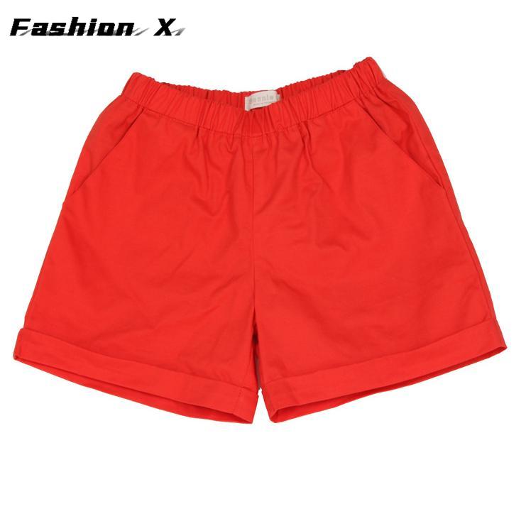 Sommerliche weite Hose Damen Einfarbig Übergröße Shorts