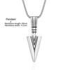 Cross-Border Men's Indian Arrow Titanium Steel Hip Hop Punk Necklace
